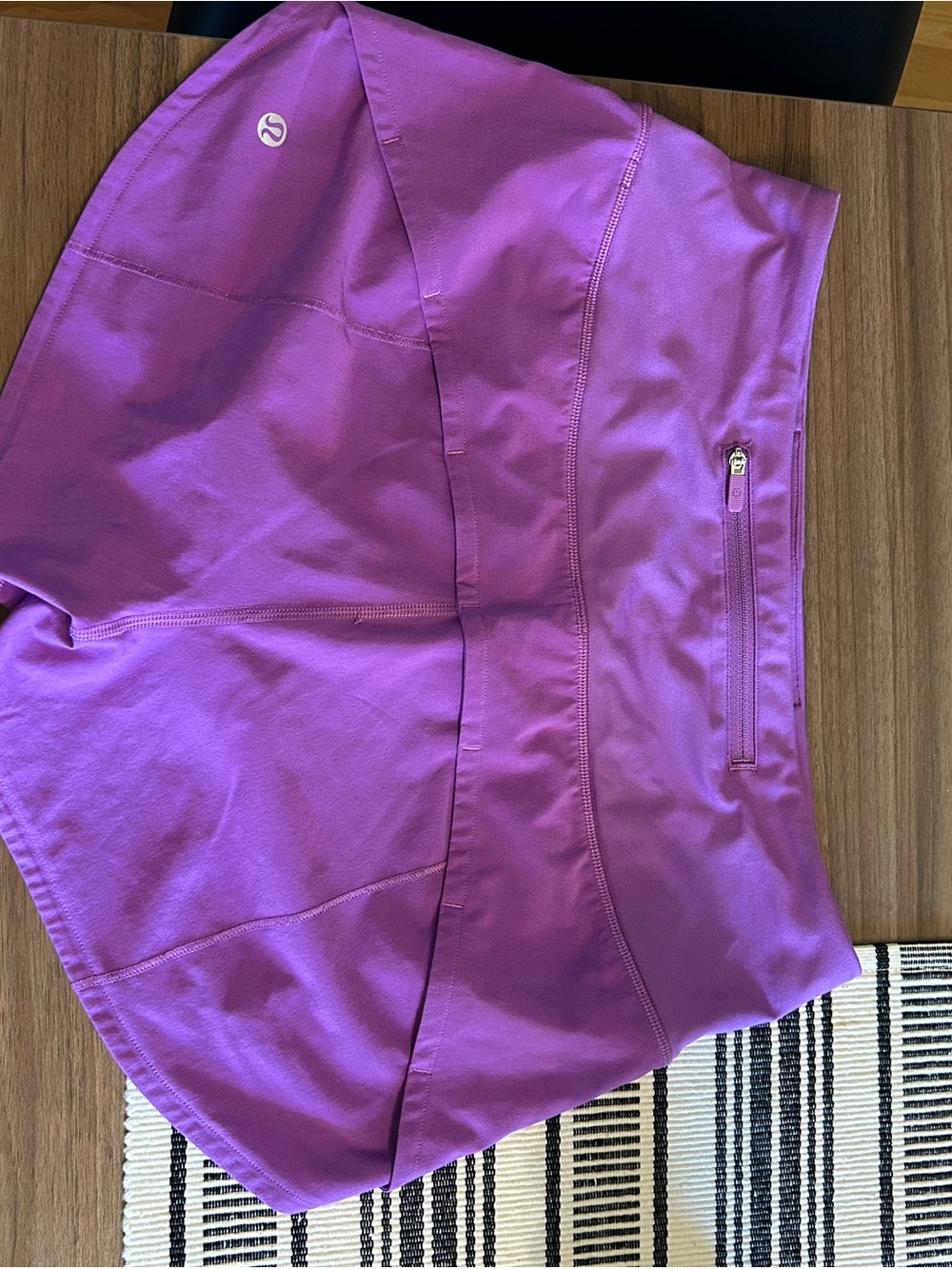 lululemon athletica Purple Performance Skort with Zip Pocket